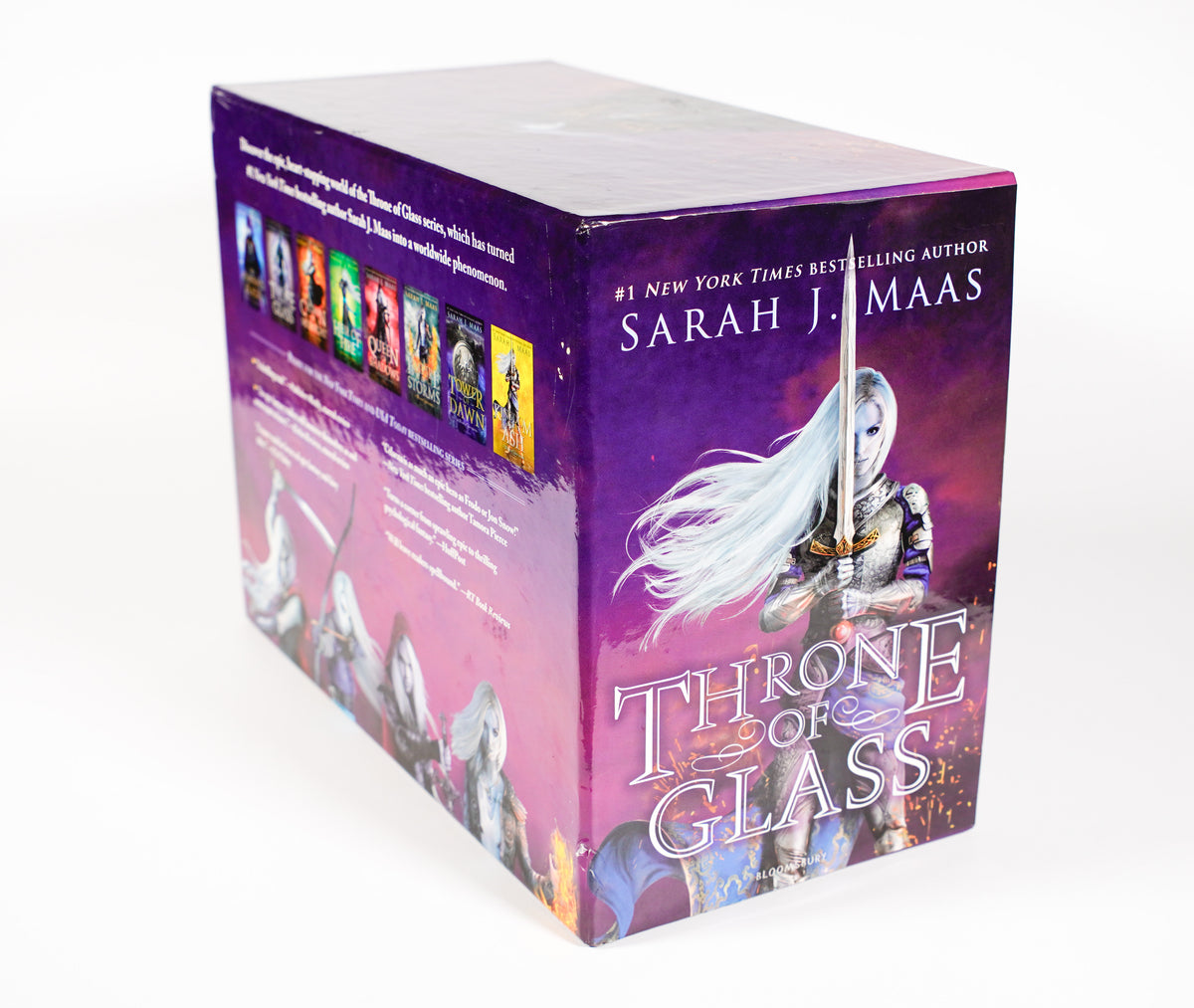 Throne of Glass 2018 original-cover hardcover box set with all eight books and collector box