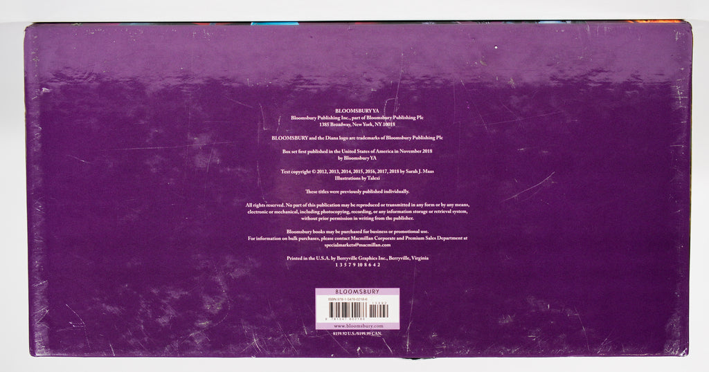 Underside condition of the 2018 Throne of Glass hardcover collector box