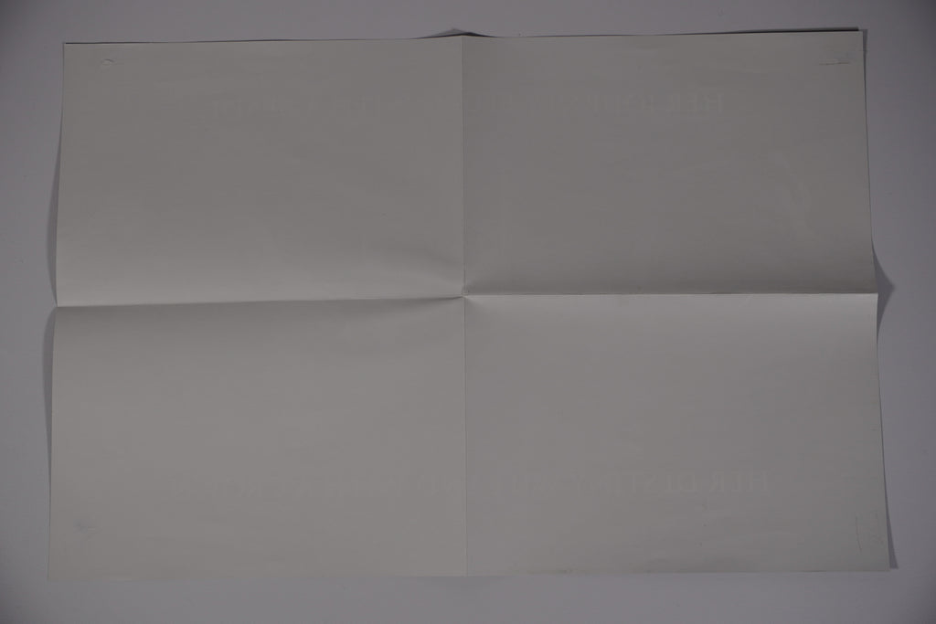 Reverse side and fold condition of the original Throne of Glass series poster