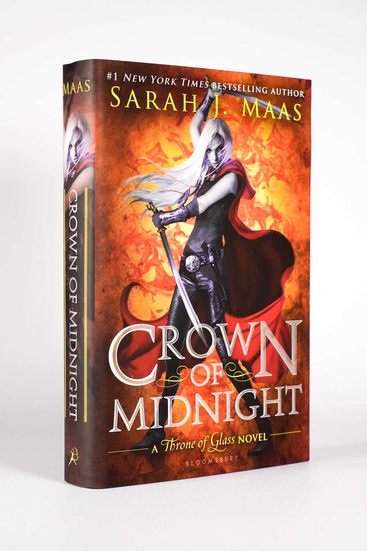 Crown of Midnight original illustrated dust-jacket front from the 2018 Throne of Glass hardcover box set