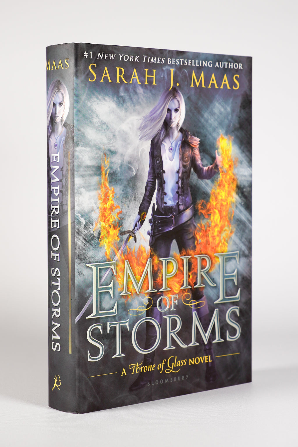 Empire of Storms original illustrated dust-jacket front from the 2018 Throne of Glass hardcover box set