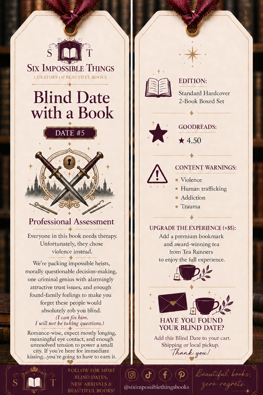 Blind Date #5 Professional Assessment mystery book product graphic