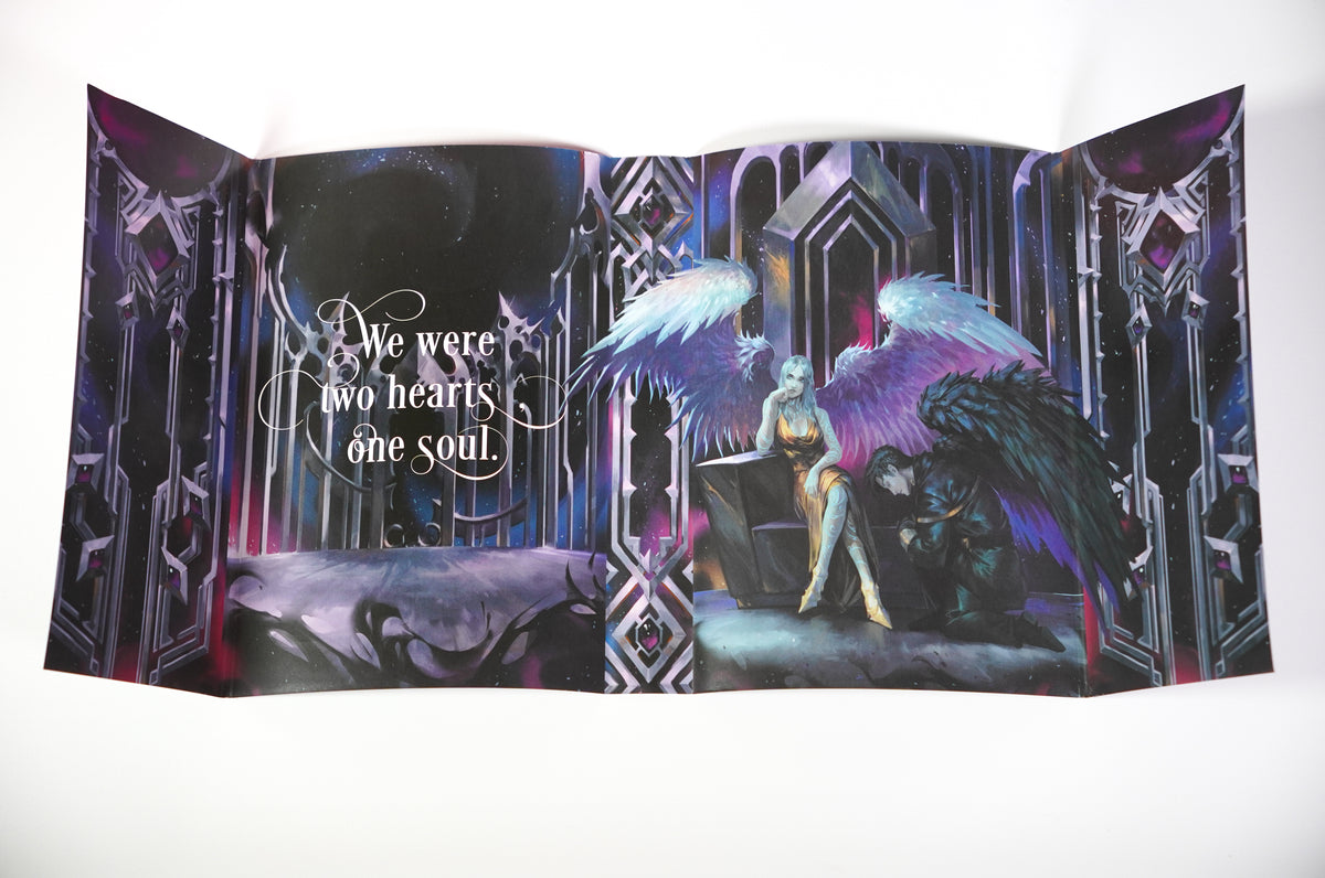 Nytefall OwlCrate exclusive illustrated fantasy endpapers
