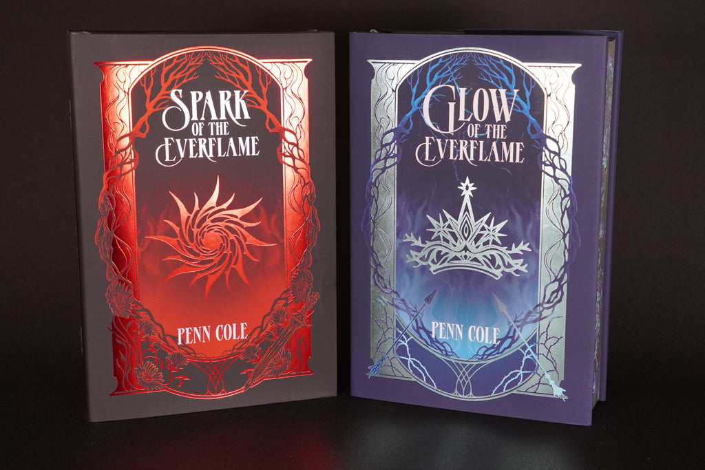 Spark and Glow of the Everflame OwlCrate exclusive set front covers