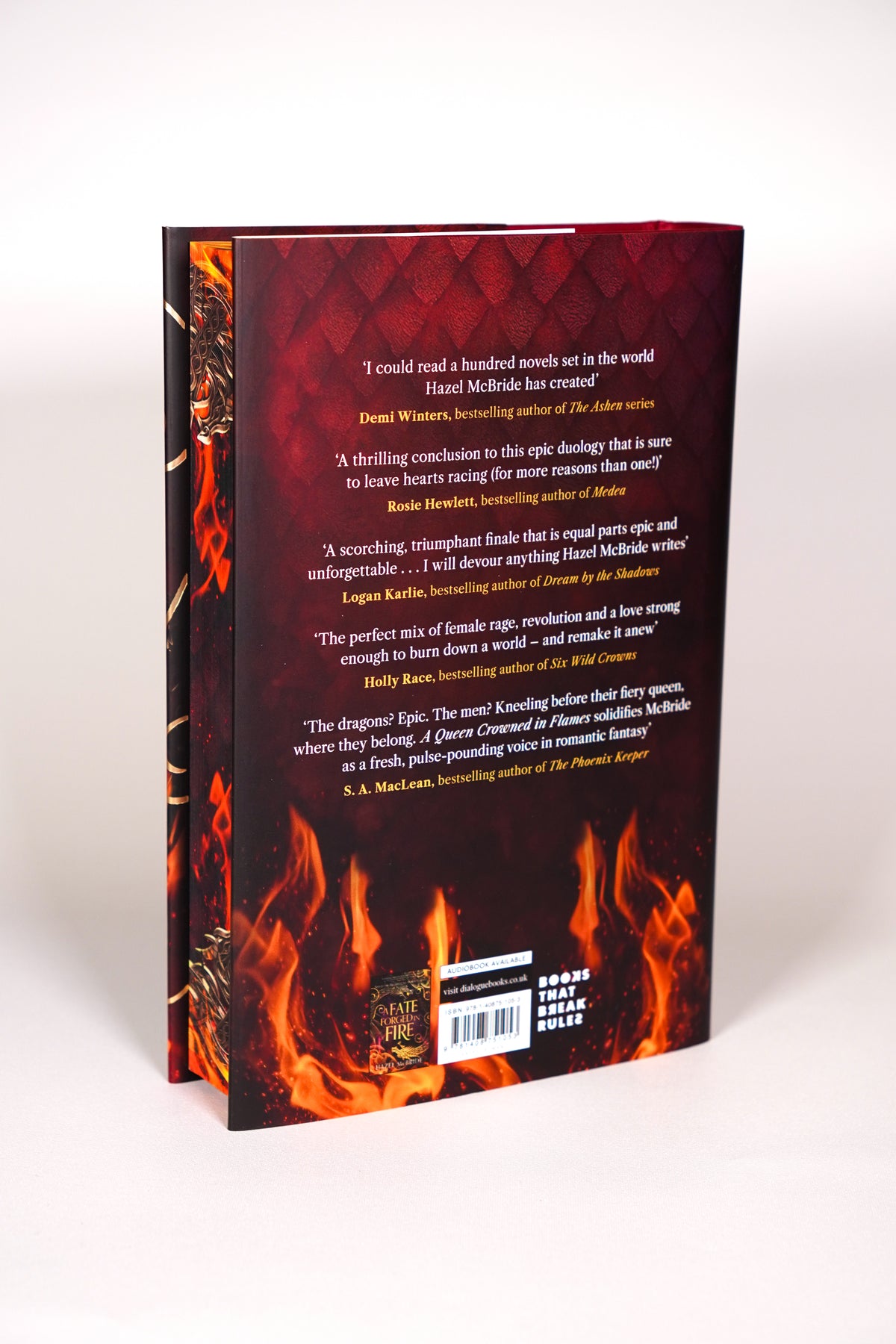 A Queen Crowned in Flames Goldsboro signed and numbered edition back cover