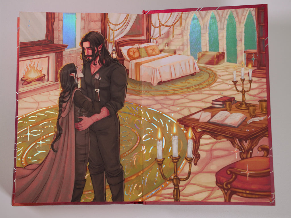Character endpaper artwork