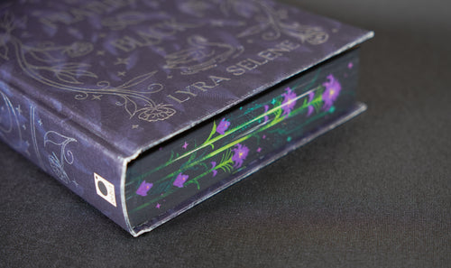Hardcover and floral page edges