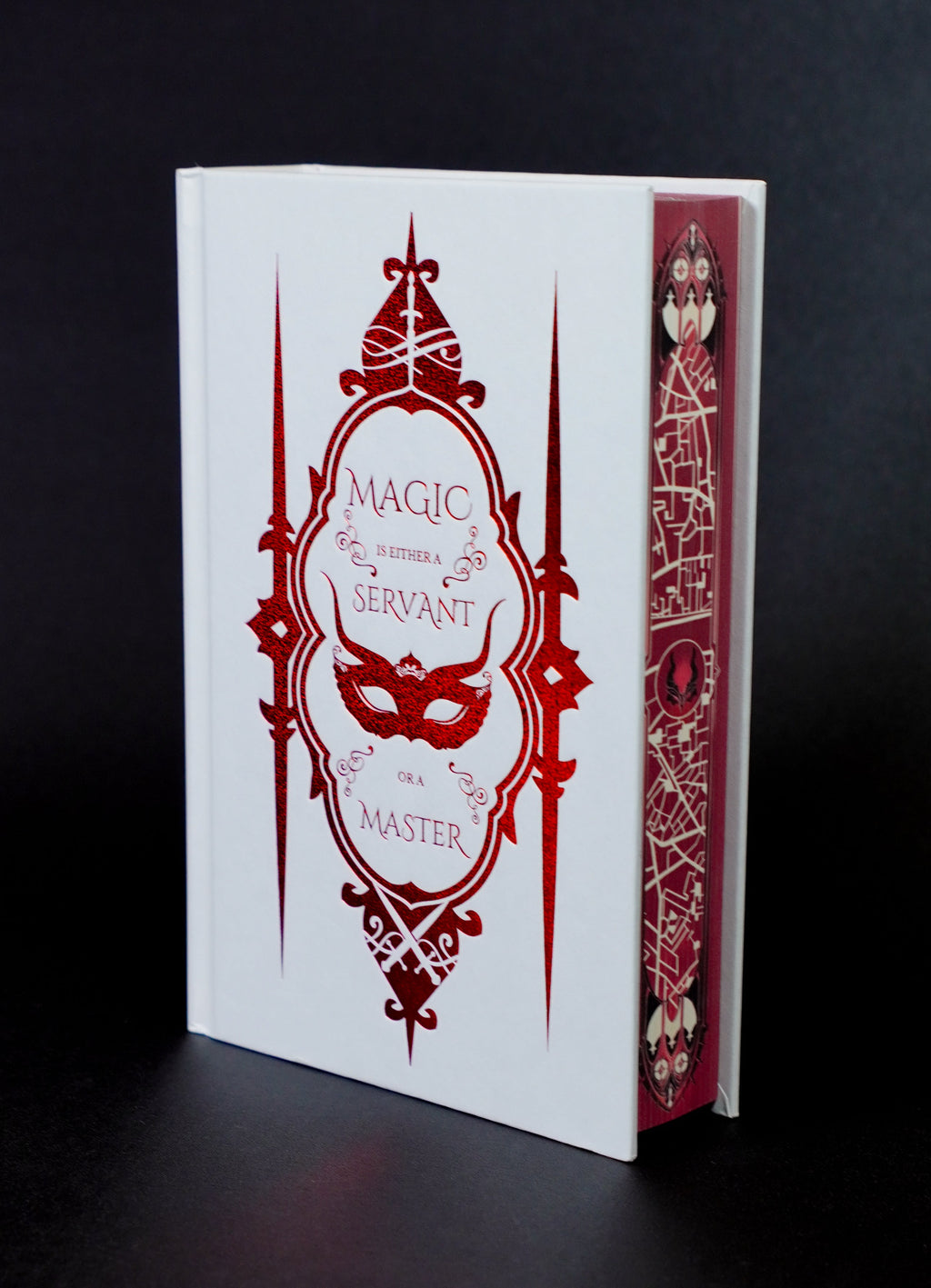 Foiled board and decorated page edges