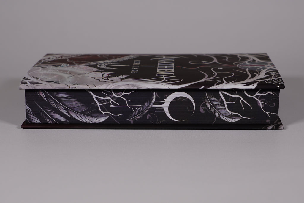 Anathema LitHaven decorated fore-edge with feather and crescent design