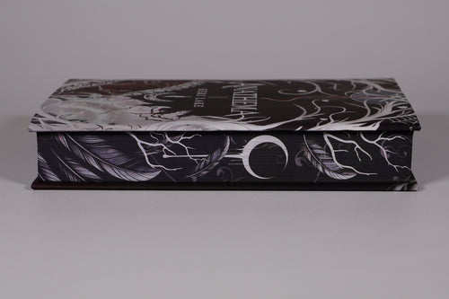 Anathema LitHaven decorated fore-edge with feather and crescent design