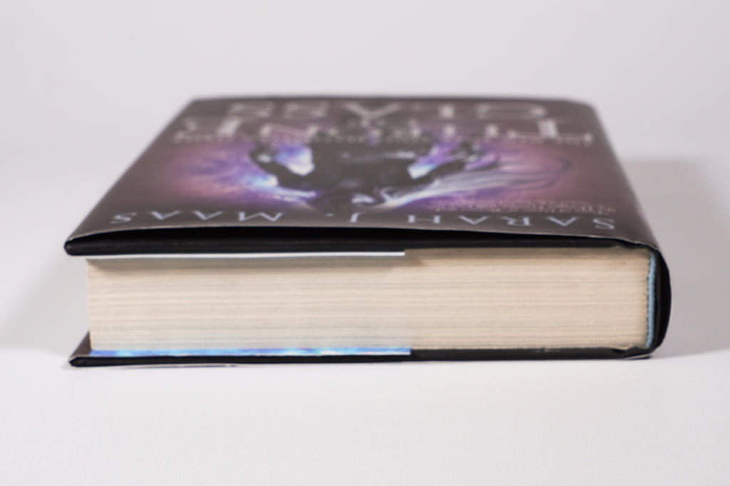Throne of Glass top page edges and jacket detail