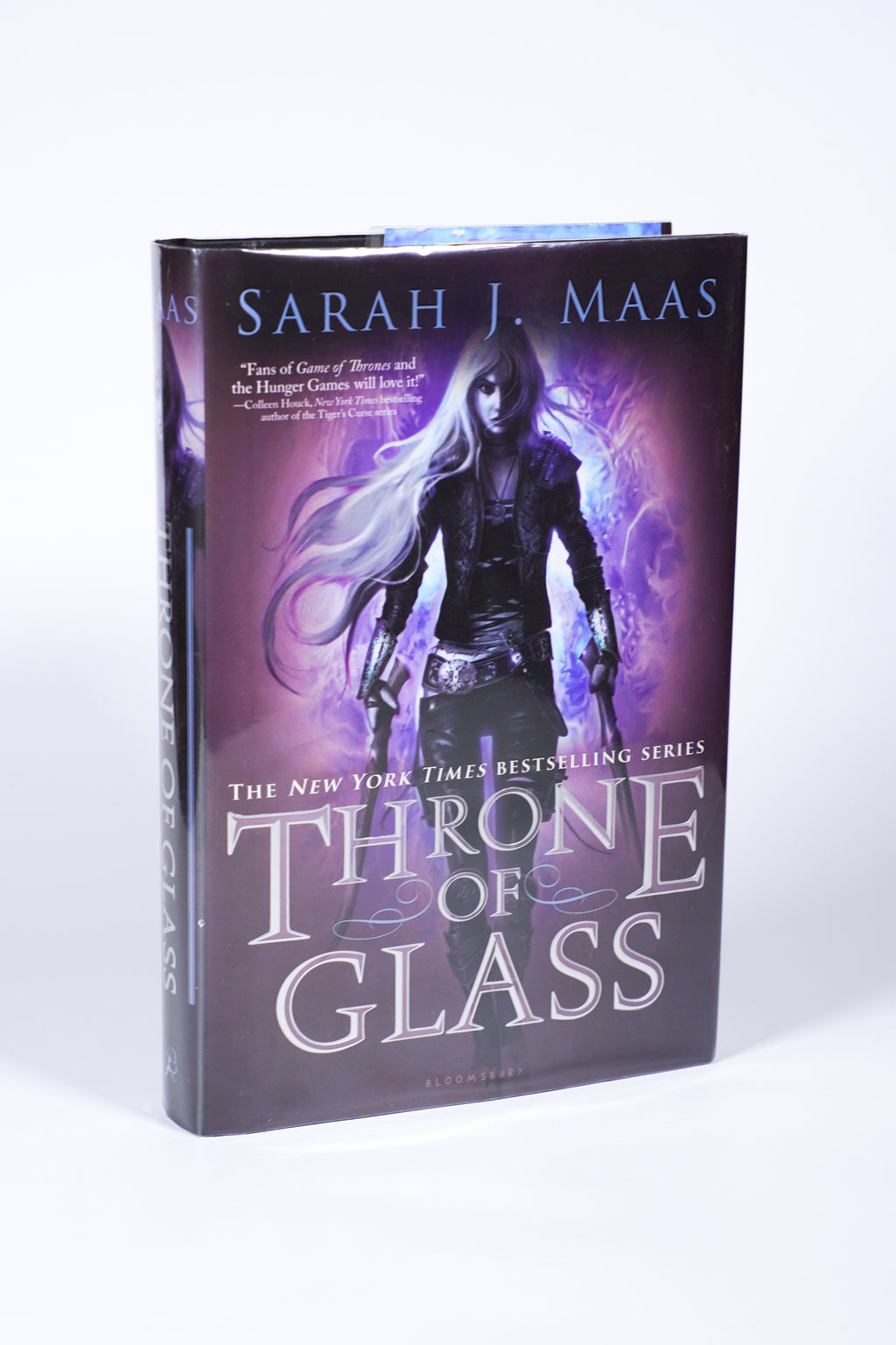 Throne of Glass alternate front dust jacket and spine view