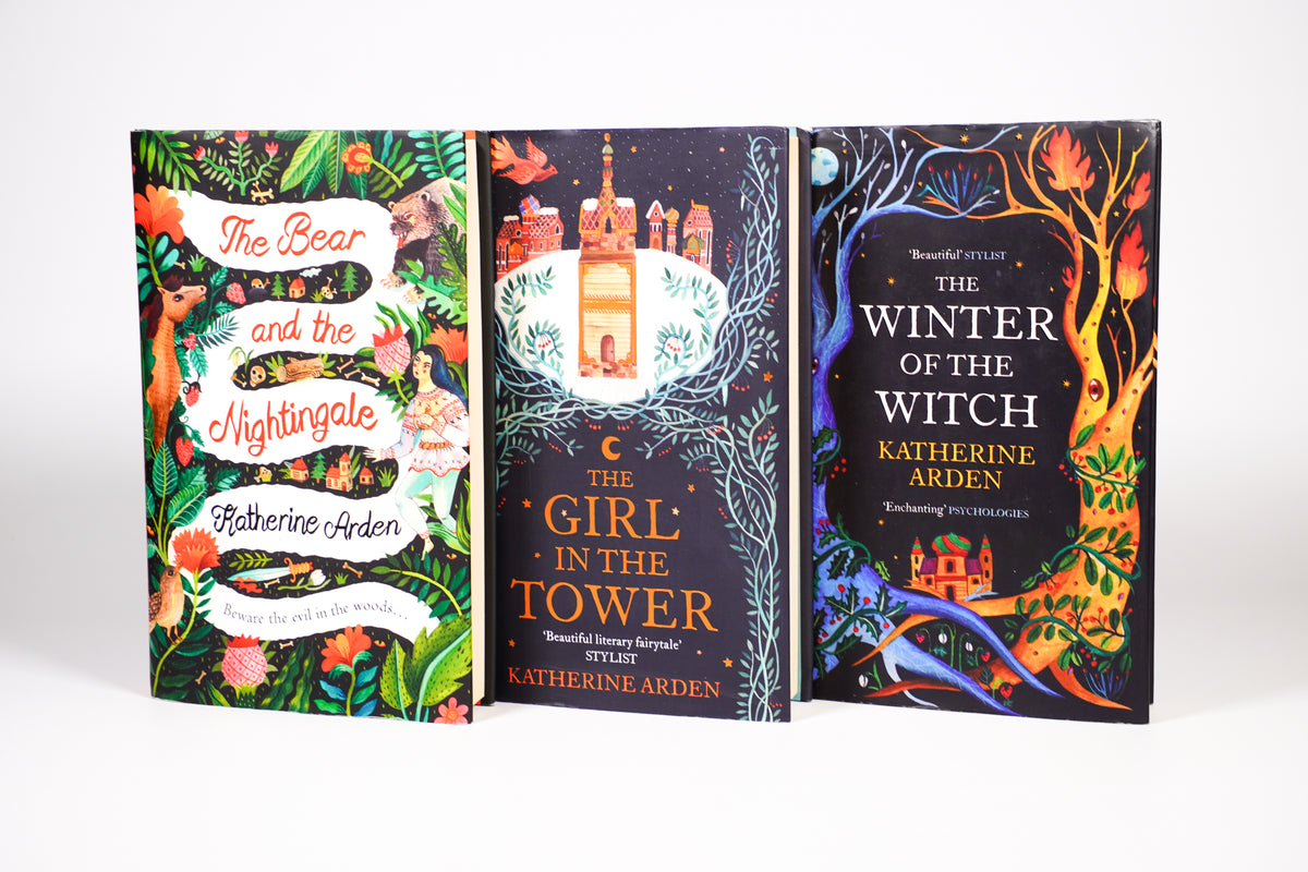 Winternight Trilogy original UK hardcover set by Katherine Arden, front covers