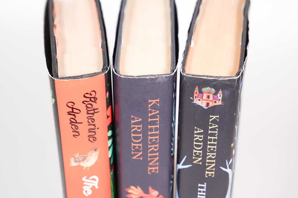 Winternight Trilogy hardcover set showing jacket and spine-end wear