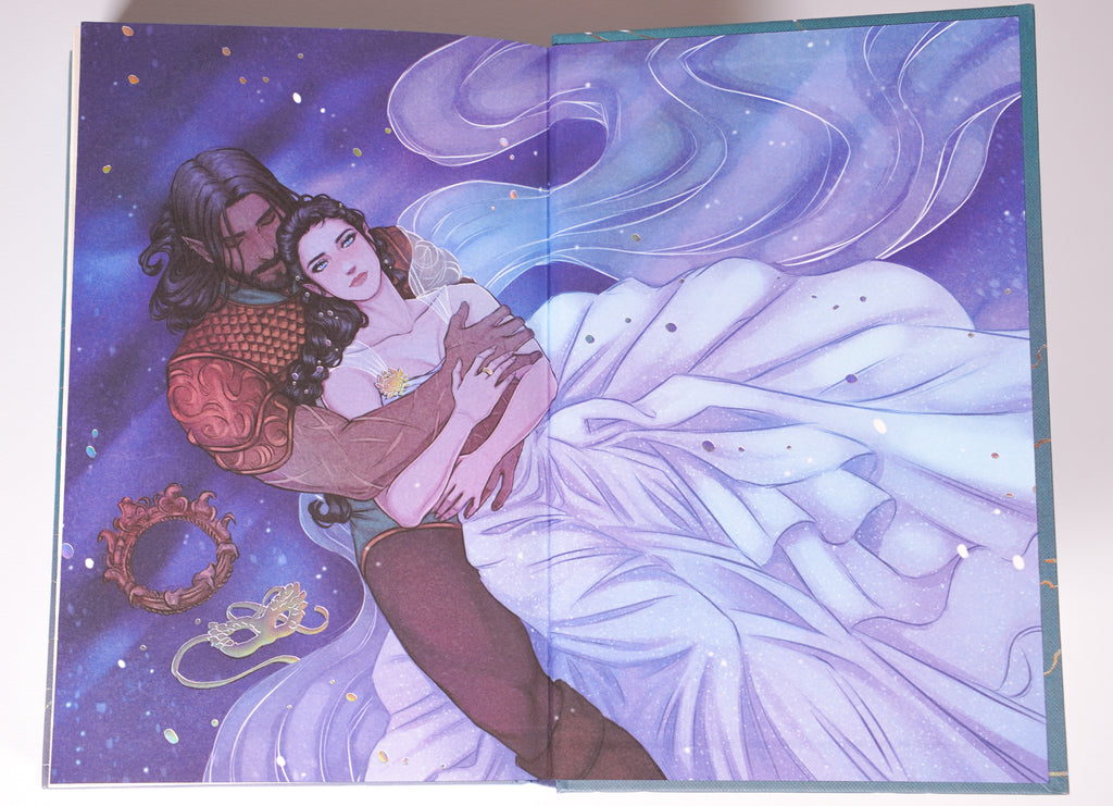 When the Moon Hatched FairyLoot illustrated character endpapers