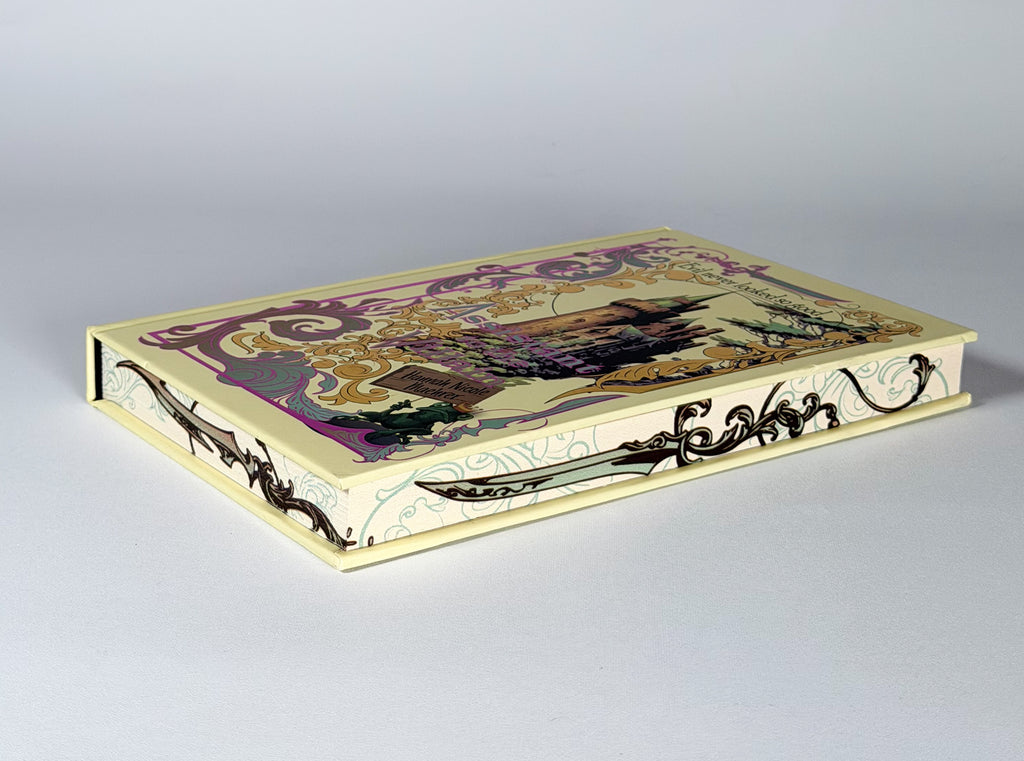 Assistant to the Villain Bookish Box Luxe Edition stenciled page edges