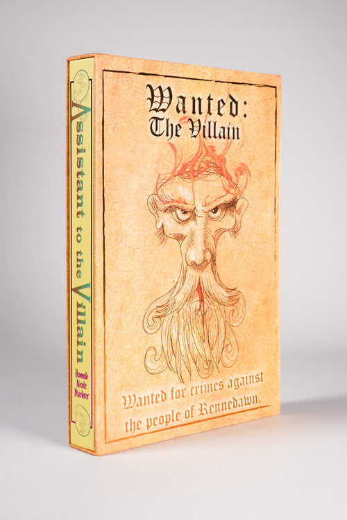 Assistant to the Villain Bookish Box Luxe Wanted: The Villain slipcase front
