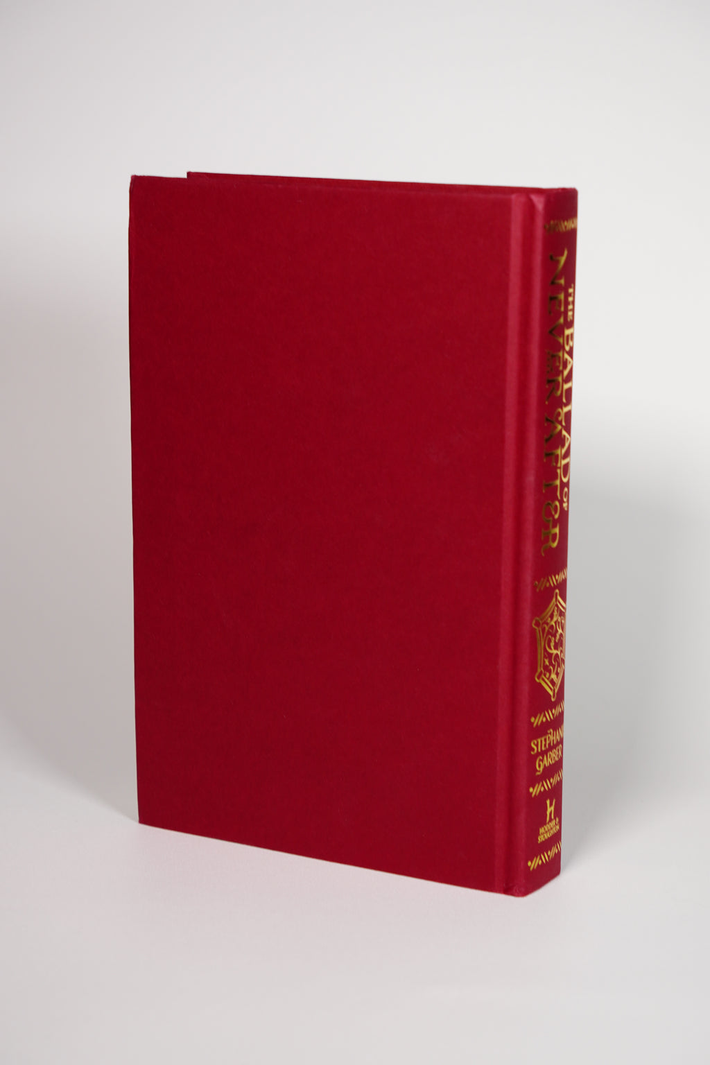 The Ballad of Never After signed Waterstones UK edition red hidden hardcover back