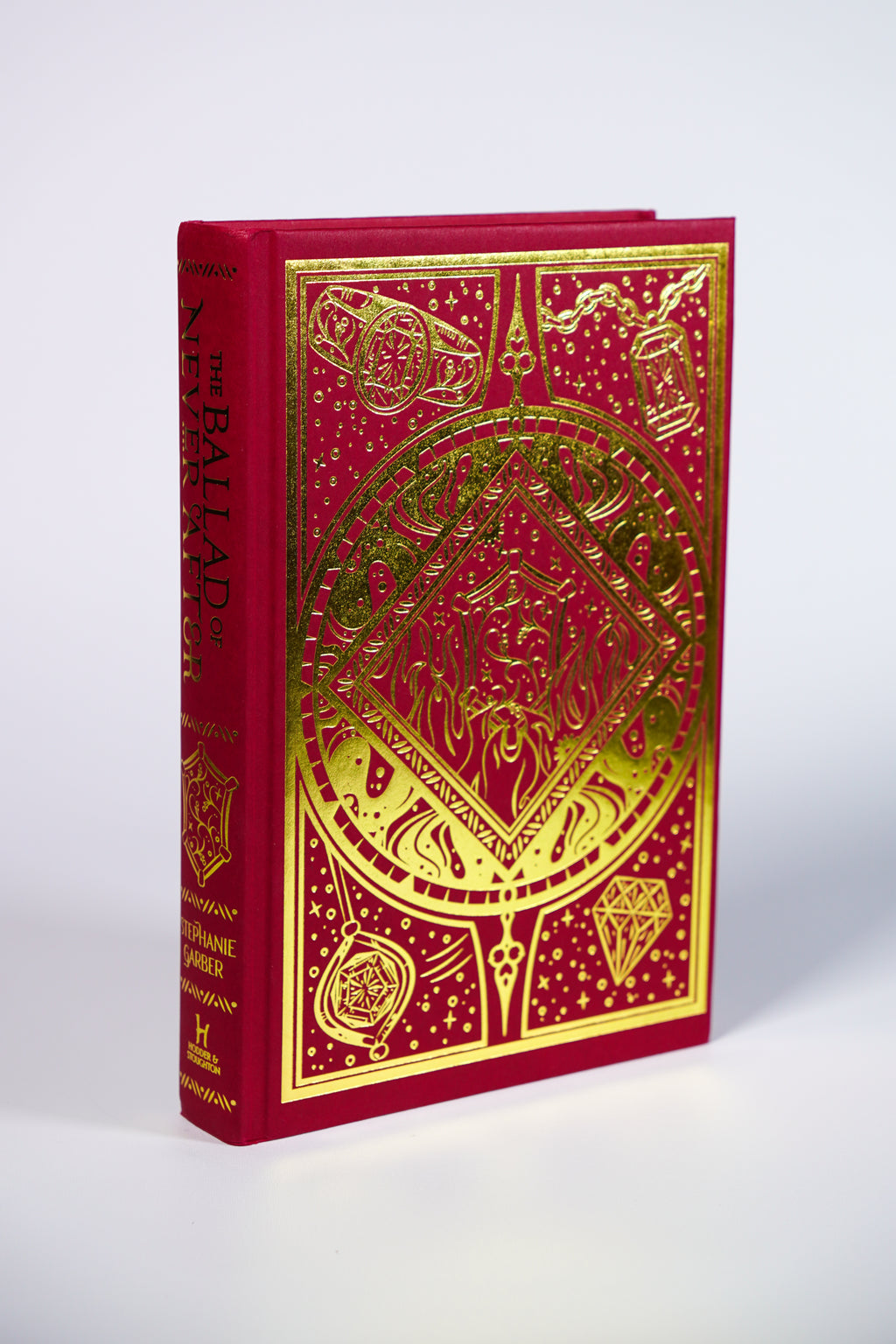 The Ballad of Never After signed Waterstones UK edition gold-foiled hidden hardcover front
