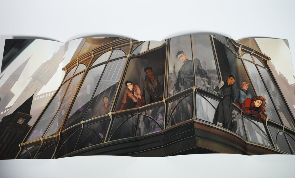 Crooked Kingdom OwlCrate exclusive reversible dust jacket artwork
