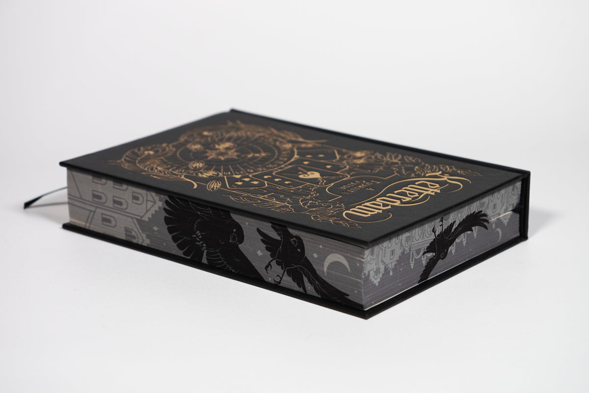 Crooked Kingdom OwlCrate exclusive decorative stenciled page edges
