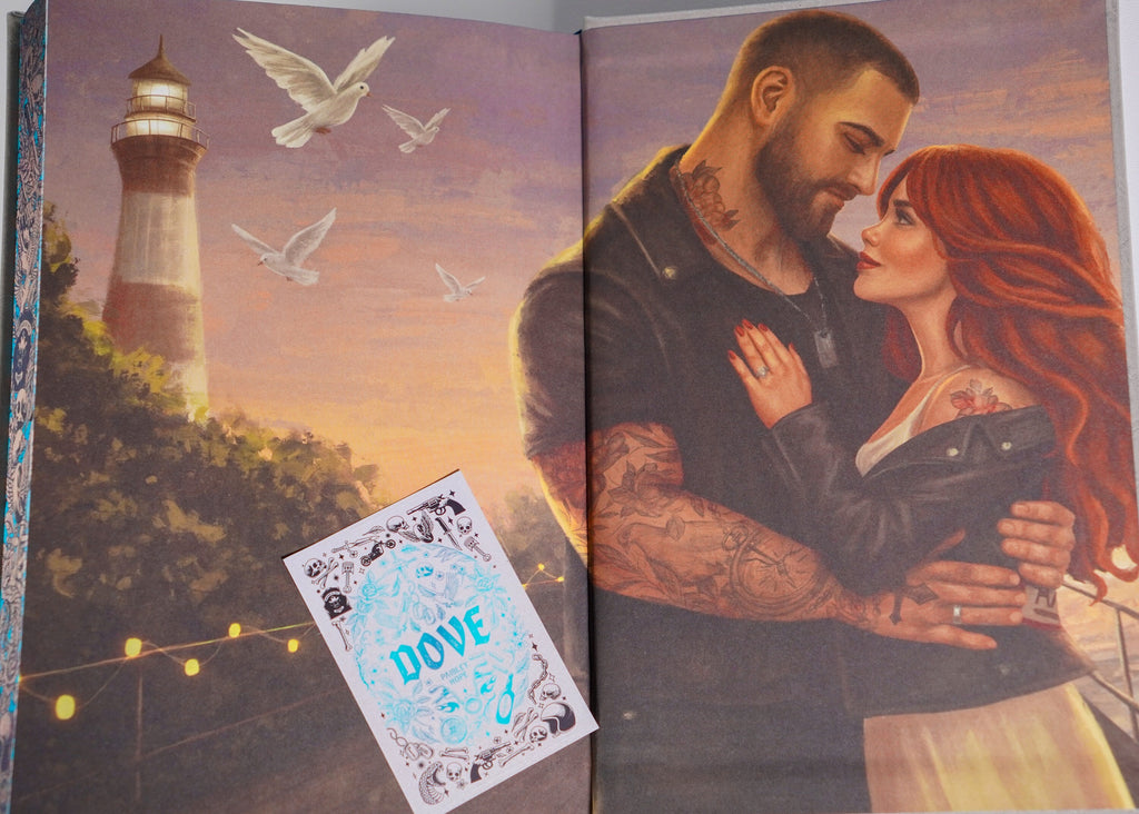 Dove exclusive edition endpapers with matching art card
