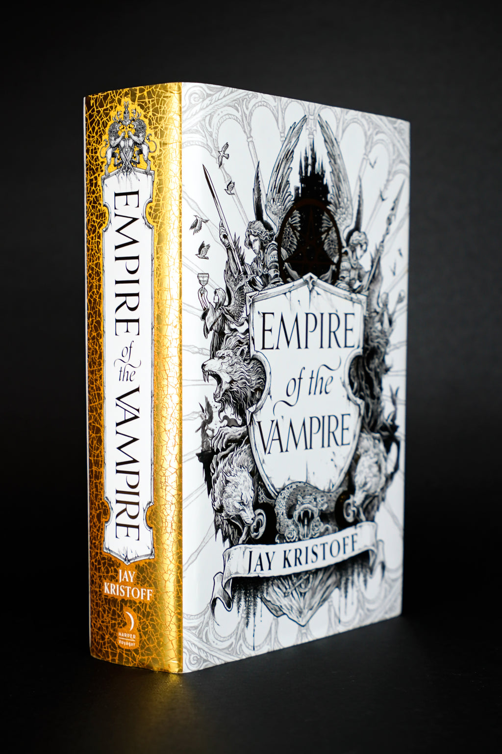 Empire of the Vampire — Illumicrate: front jacket and gold spine; actual copy