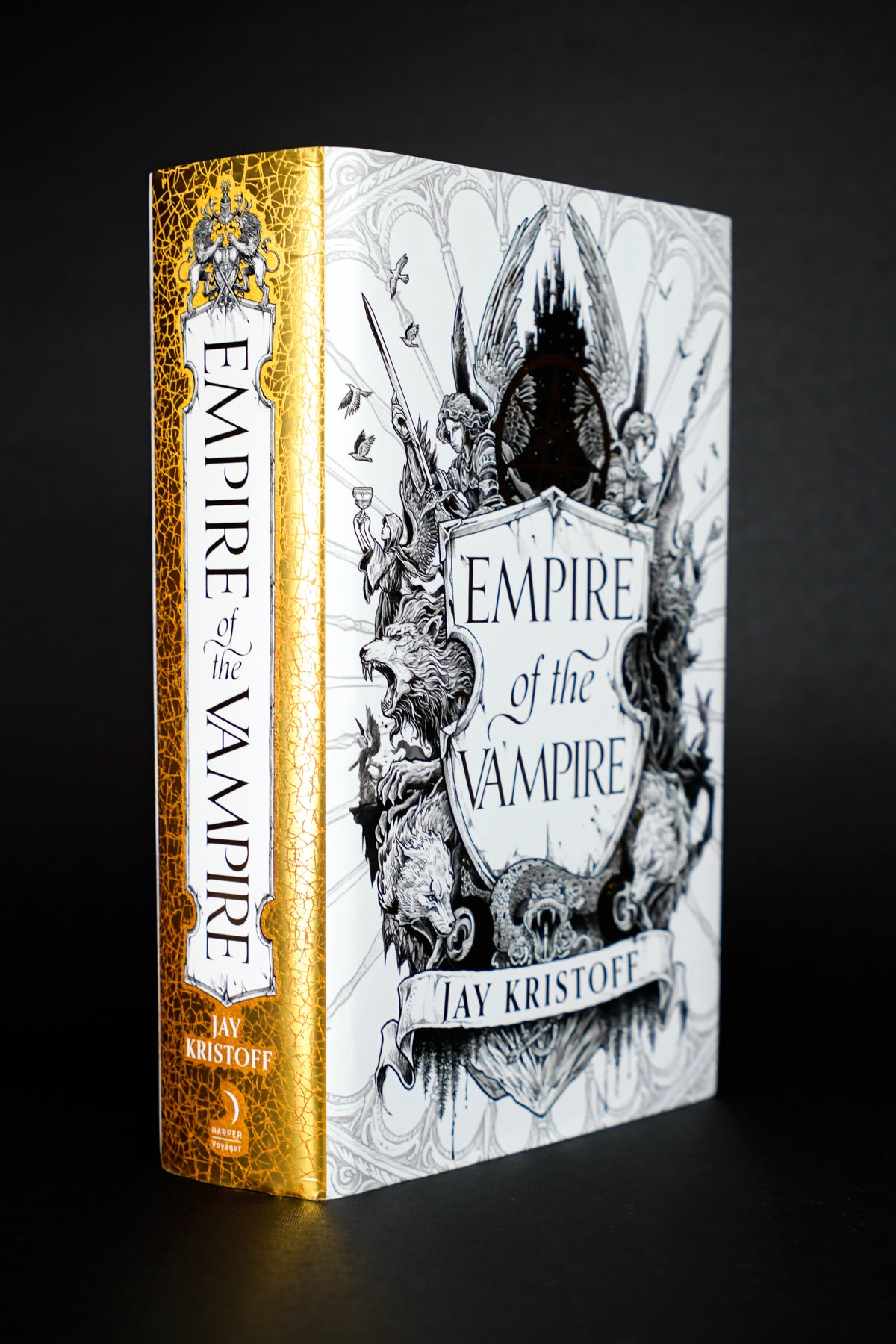 Empire of the Vampire — Illumicrate: front jacket and gold spine; actual copy