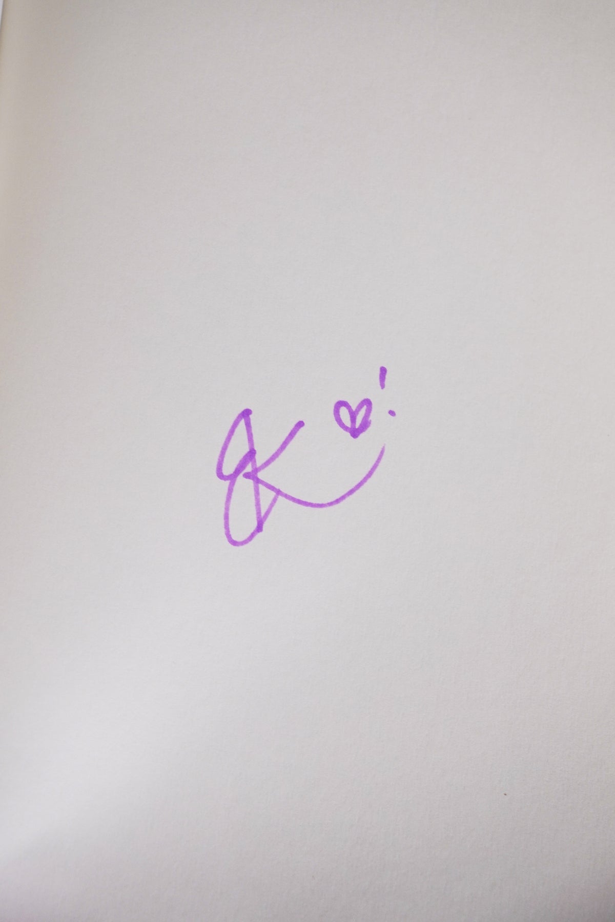 Brigitte Knightley hand-signed page in The Exquisite Torment of Loving Your Enemy