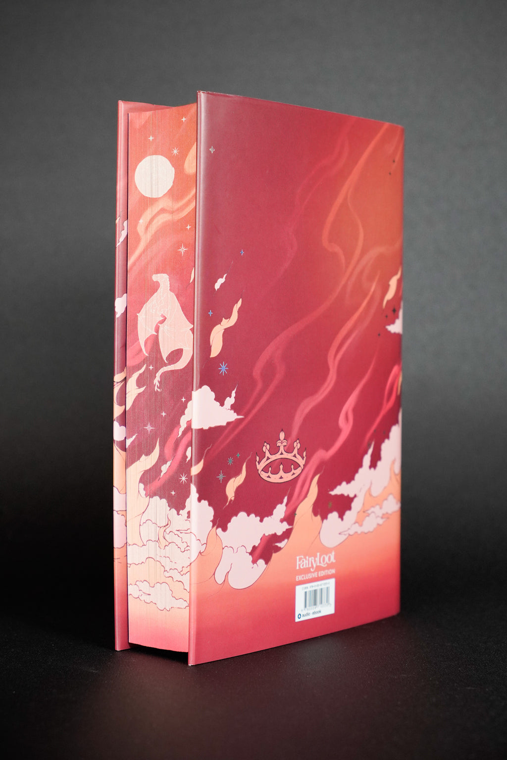 The Ballad of Falling Dragons — FairyLoot unsigned copy: back jacket and illustrated spine; actual copy