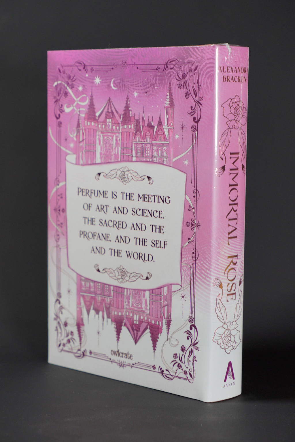 Immortal Rose OwlCrate exclusive — sealed back cover and spine
