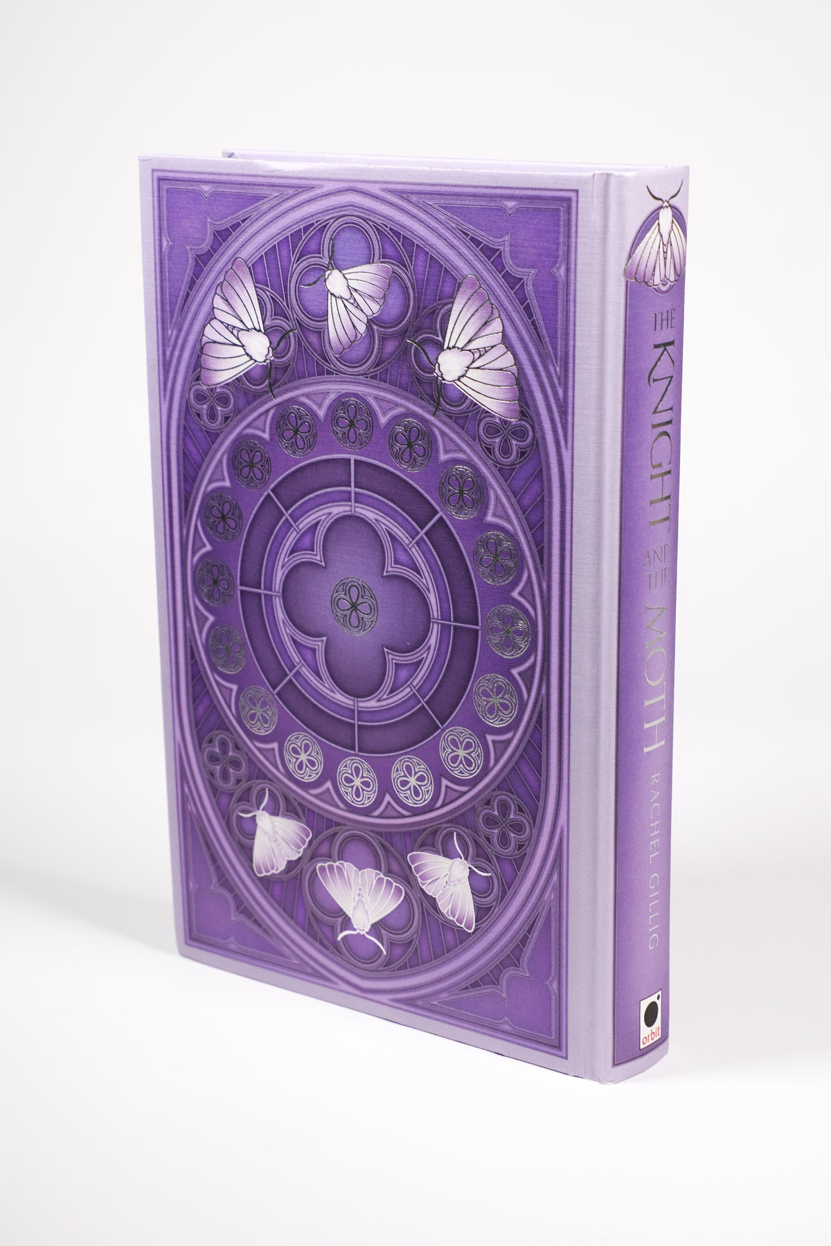 The Knight and the Moth FairyLoot purple foiled back board and spine