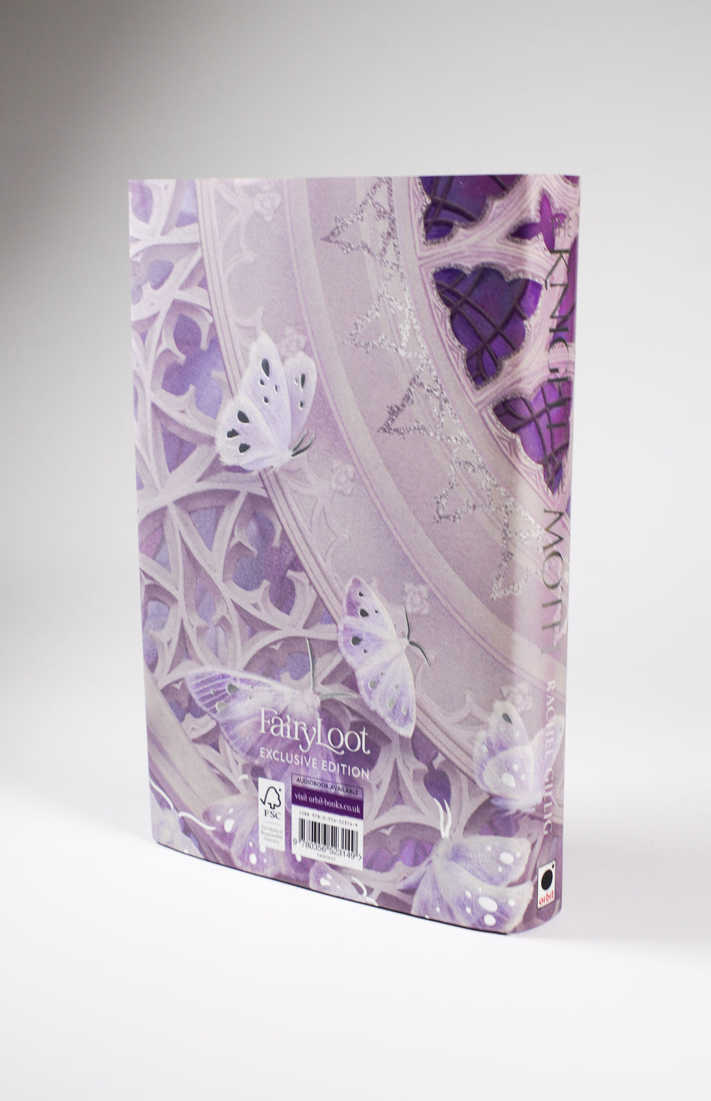 The Knight and the Moth FairyLoot exclusive back dust jacket and barcode