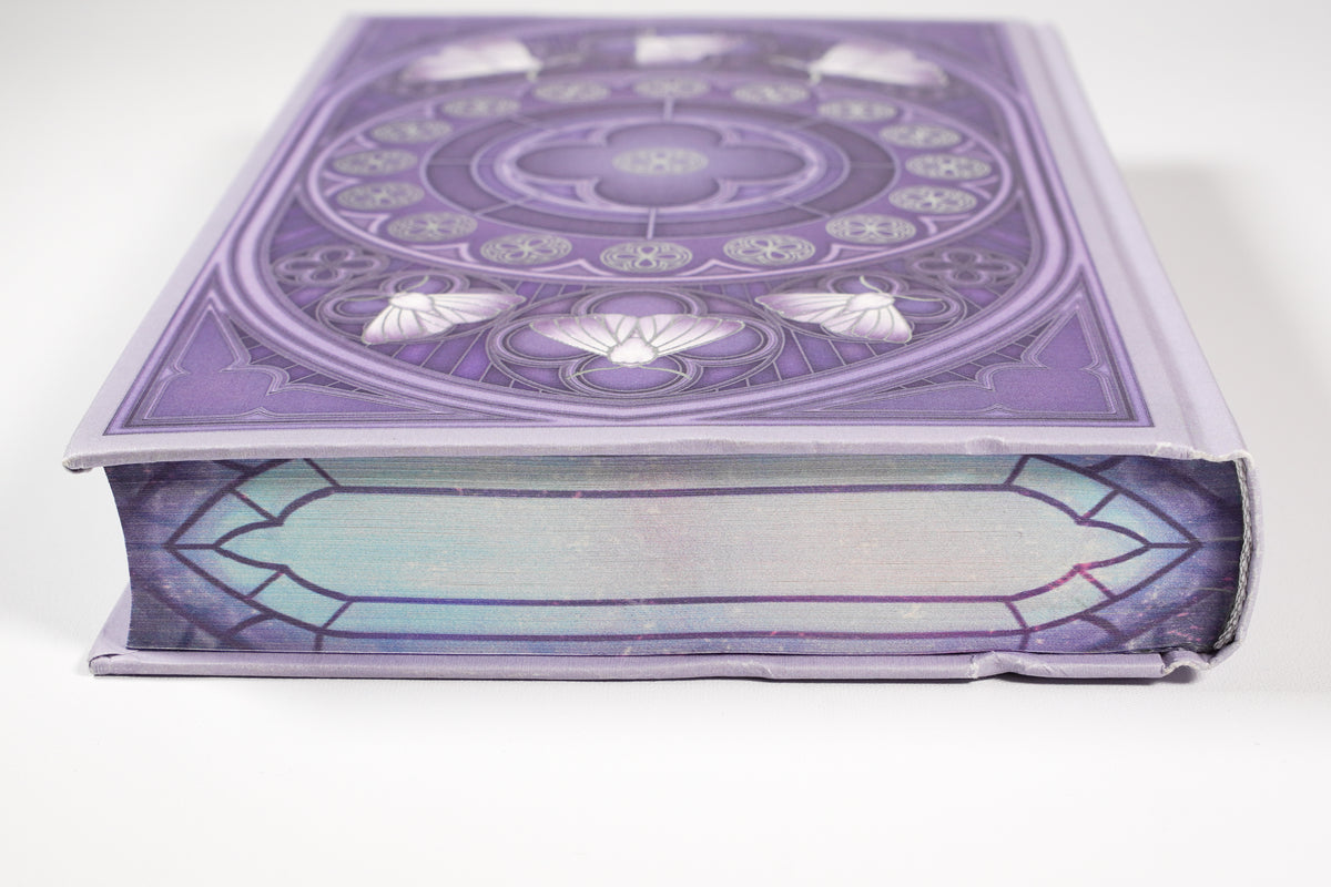 The Knight and the Moth FairyLoot hardcover opposite edge and corner condition detail
