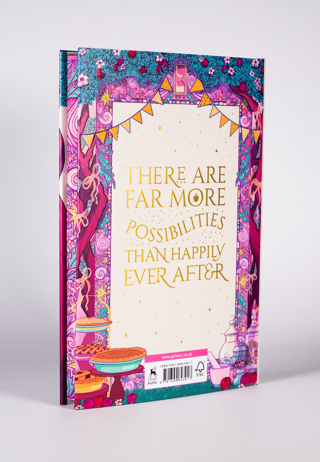 Back cover of The Mirror of Infinite Endings Waterstones Exclusive Edition with ISBN 978-1-3996-4391-7