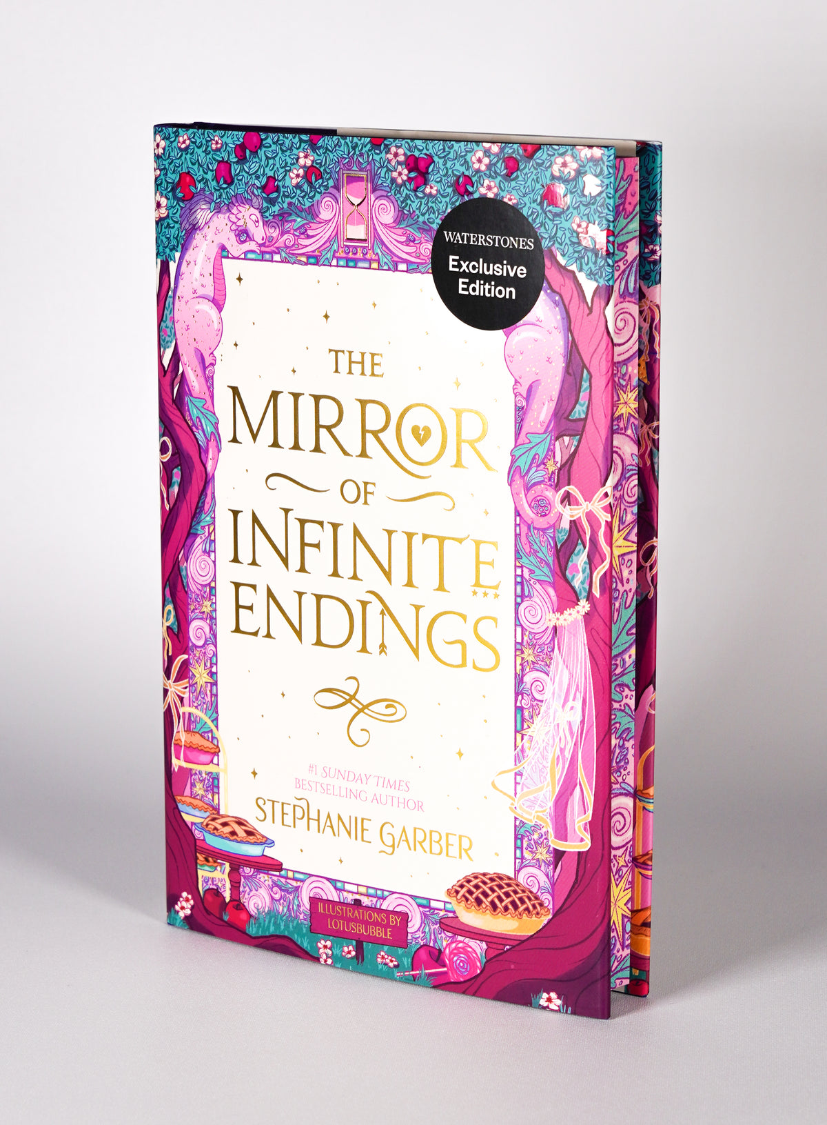 Front of The Mirror of Infinite Endings Waterstones Exclusive Edition by Stephanie Garber