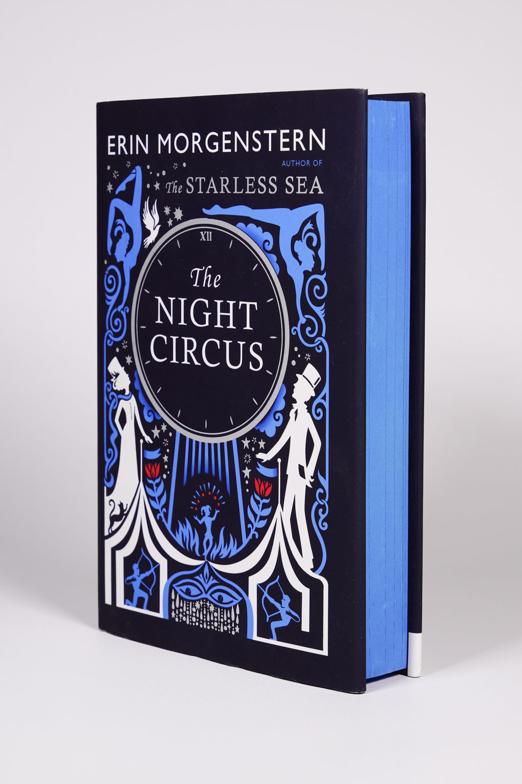 The Night Circus Waterstones exclusive hardcover with blue sprayed edges