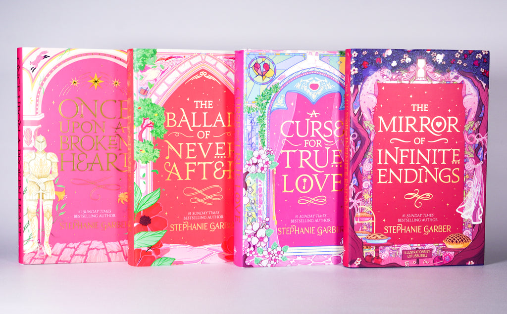 Four-book Once Upon a Broken Heart UK hardcover set by Stephanie Garber, front covers