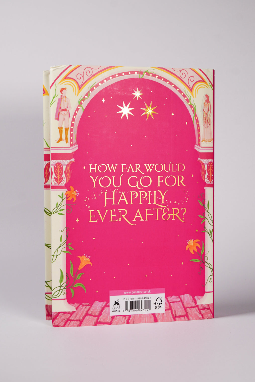 Back of Once Upon a Broken Heart UK Gollancz hardcover with ISBN 978-1-3996-4388-7