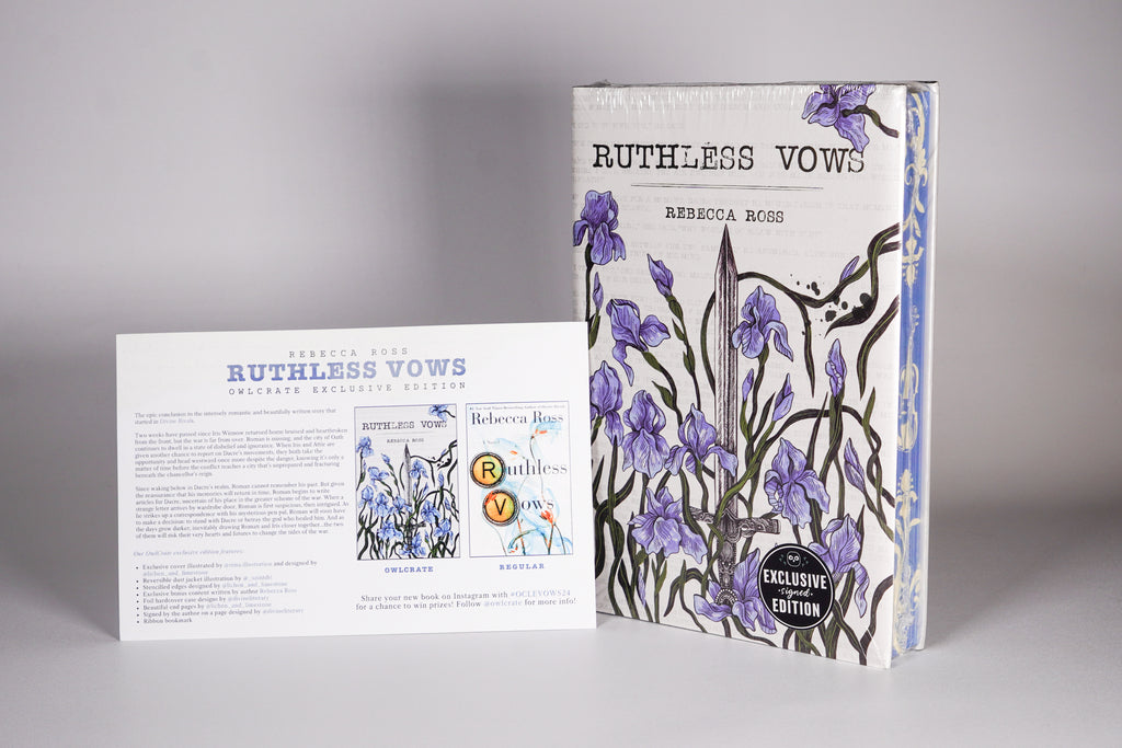 Ruthless Vows OwlCrate exclusive sealed hardcover with original information card