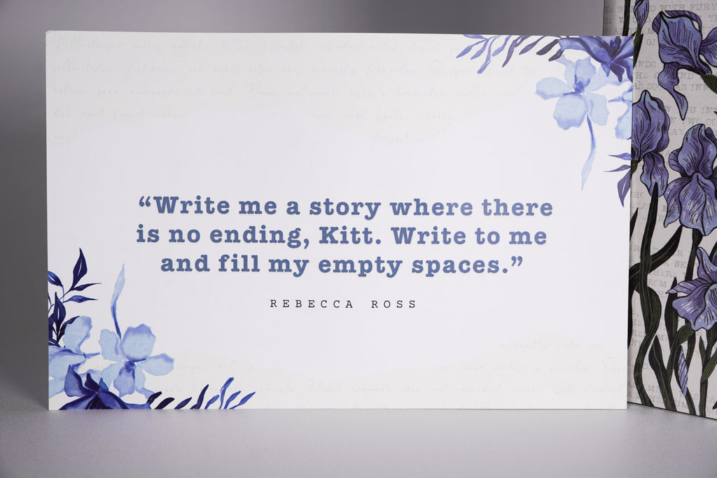 Reverse of the original OwlCrate Ruthless Vows information card