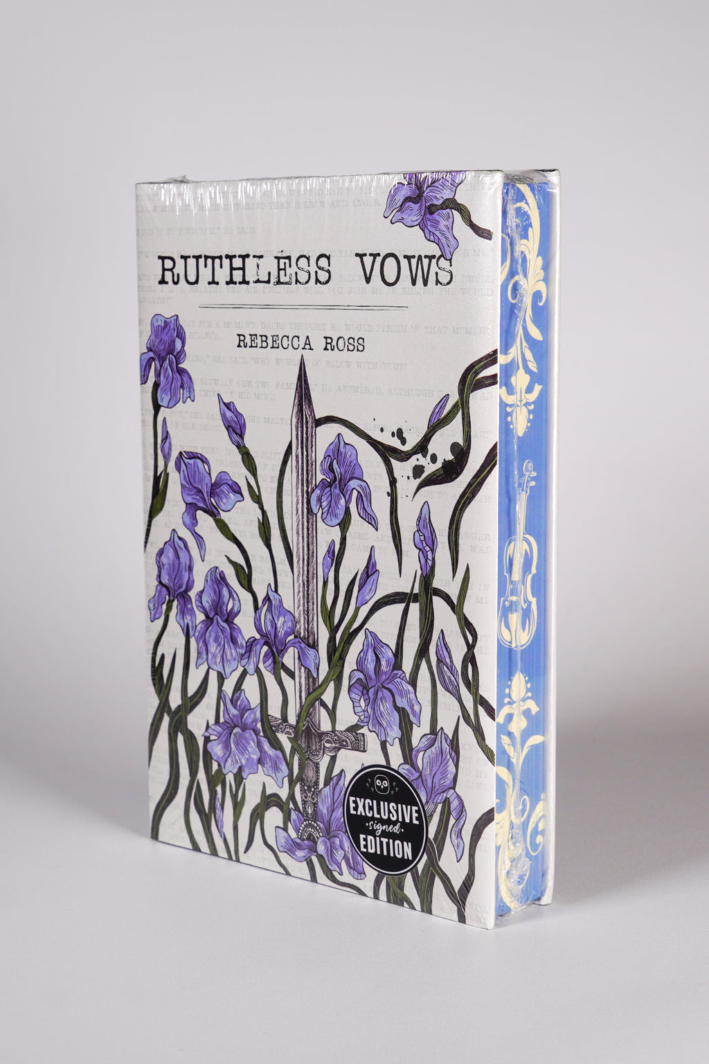 Front of the factory-sealed Ruthless Vows OwlCrate exclusive hardcover