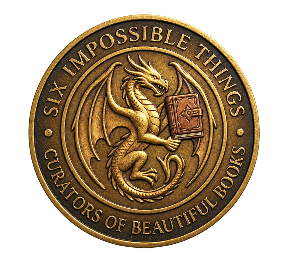 Six Impossible Things dragon seal — Curators of Beautiful Books