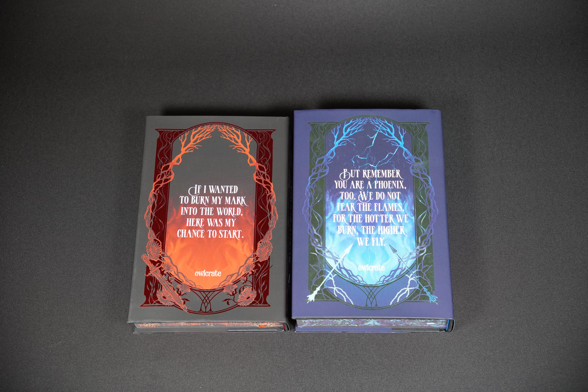Spark and Glow of the Everflame OwlCrate exclusive set reverse covers
