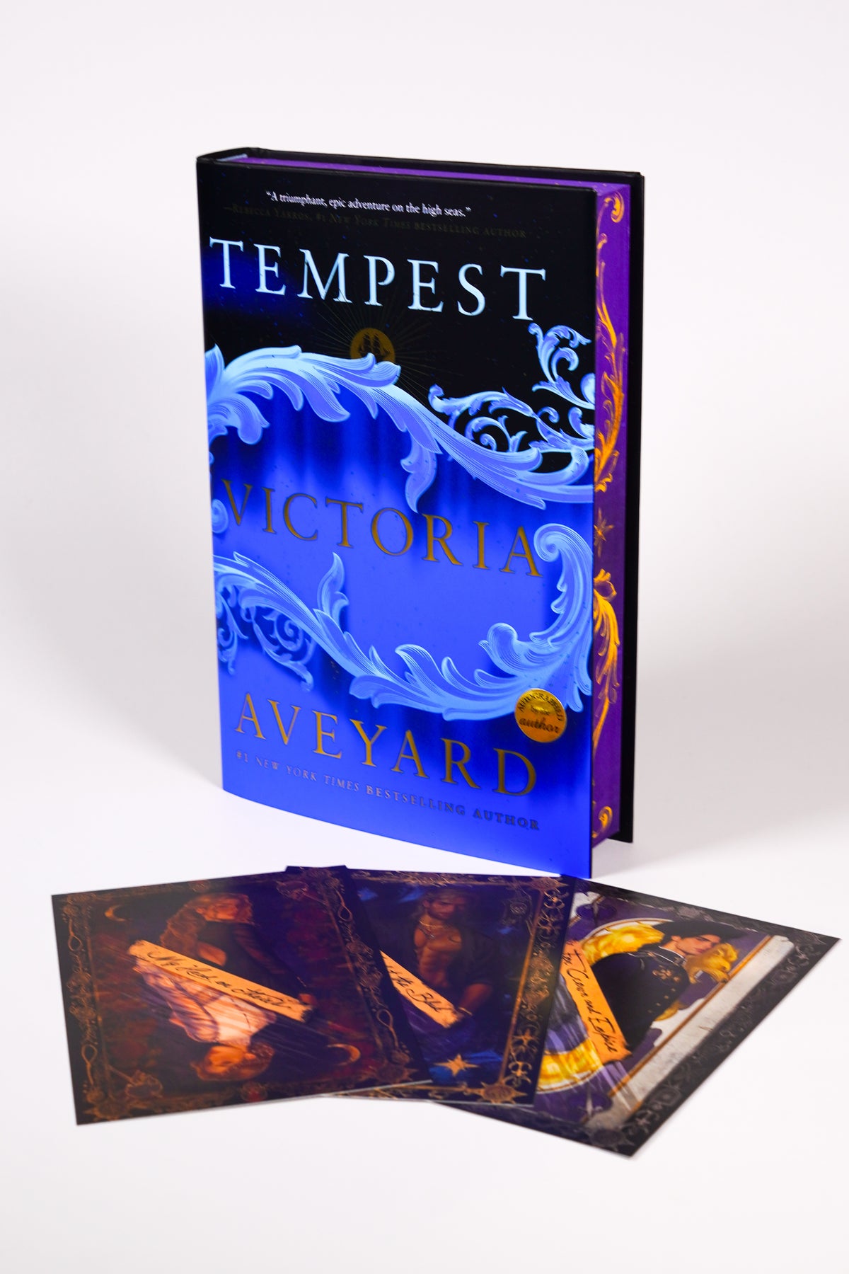 Tempest deluxe hardcover with its three included character art cards