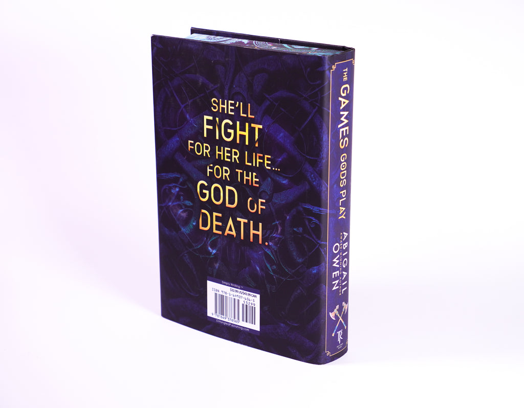 The Games Gods Play deluxe hardcover back dust jacket and spine