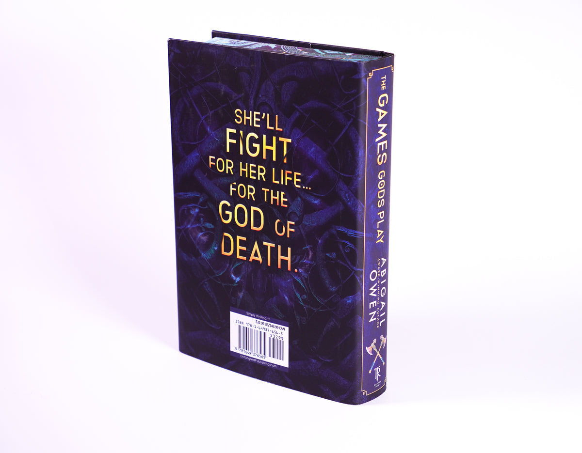 The Games Gods Play deluxe hardcover back dust jacket and spine