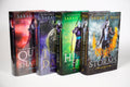 Four-book Throne of Glass original-cover hardcover set: Heir of Fire, Queen of Shadows, Empire of Storms, and Tower of Dawn